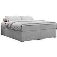 BOXBETT BESS 200/200 Hellgrau Struktur - H3 - Hellgrau, Holz/Textil (200/200cm) - MKS