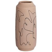 BLUMENVASE Steinzeug beige Sunfish - Beige, Keramik (33cm) - Beliani