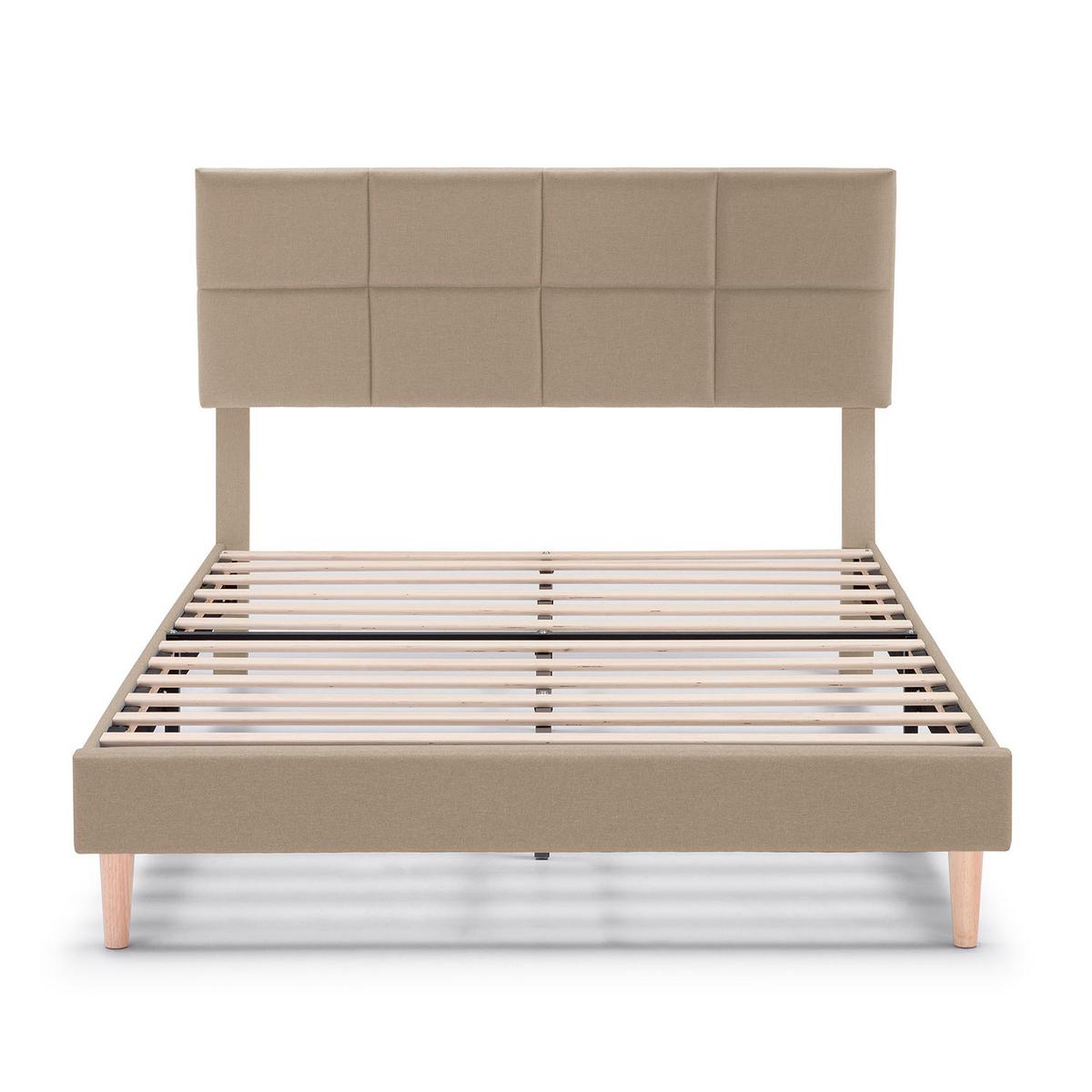 POLSTERBETT 150x190 cm Silvi, Beige - Beige, Textil (150/190cm) - VS Venta-stock