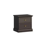 NACHTTISCH Toja Anthrazitfarbenes Holz - Braun, Holzwerkstoff (51.9/51.1/39.5cm) - Petits-meubles