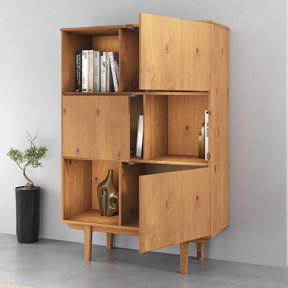 HIGHBOARD SIMONA Eiche - Eichefarben, Holz (95/139/37cm) - IDIMEX