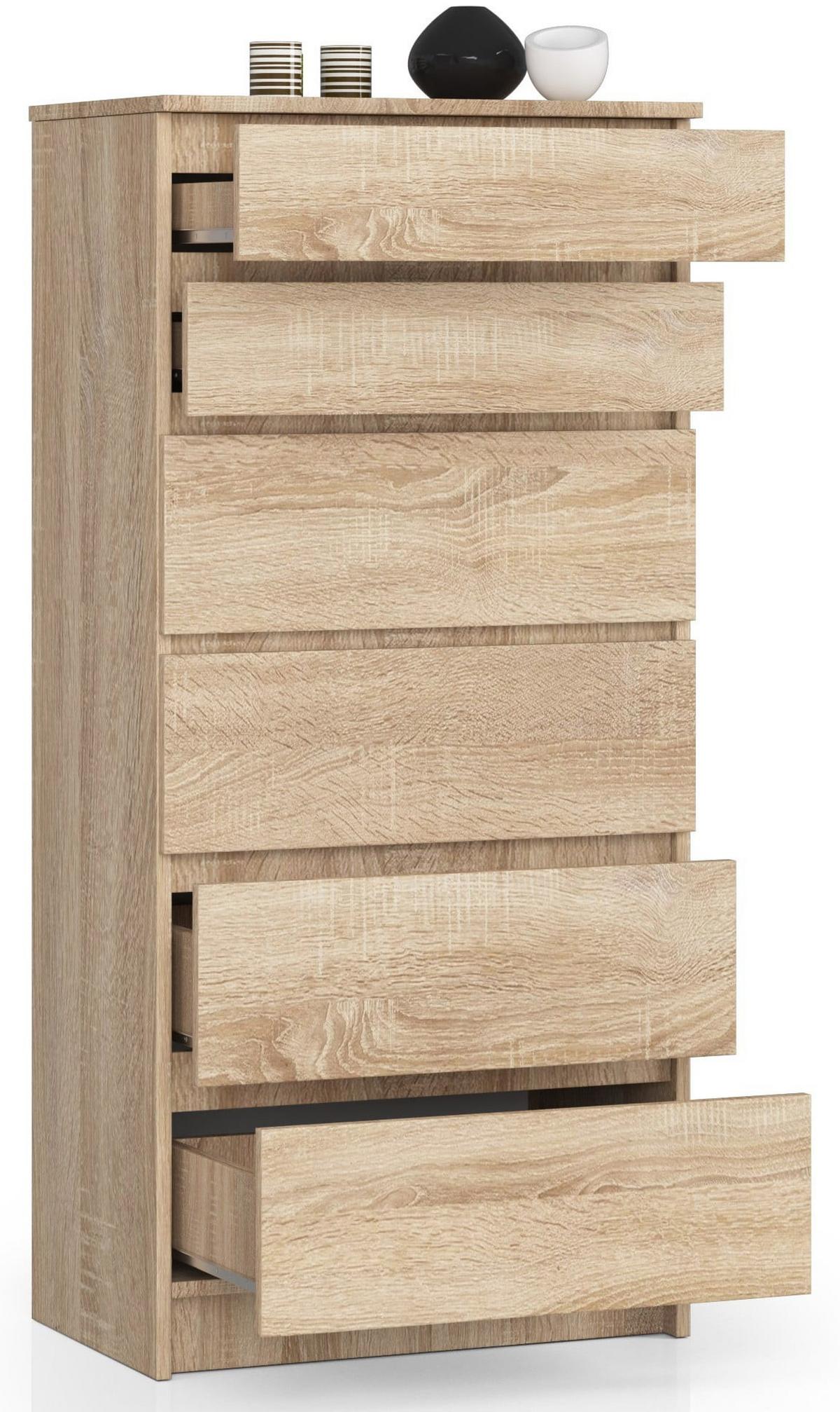 KOMMODE Eiche Sonoma 130/60/40 - Sonoma Eiche, Holzwerkstoff (60/130/40cm) - RAUMHIRSCH FURNITURE