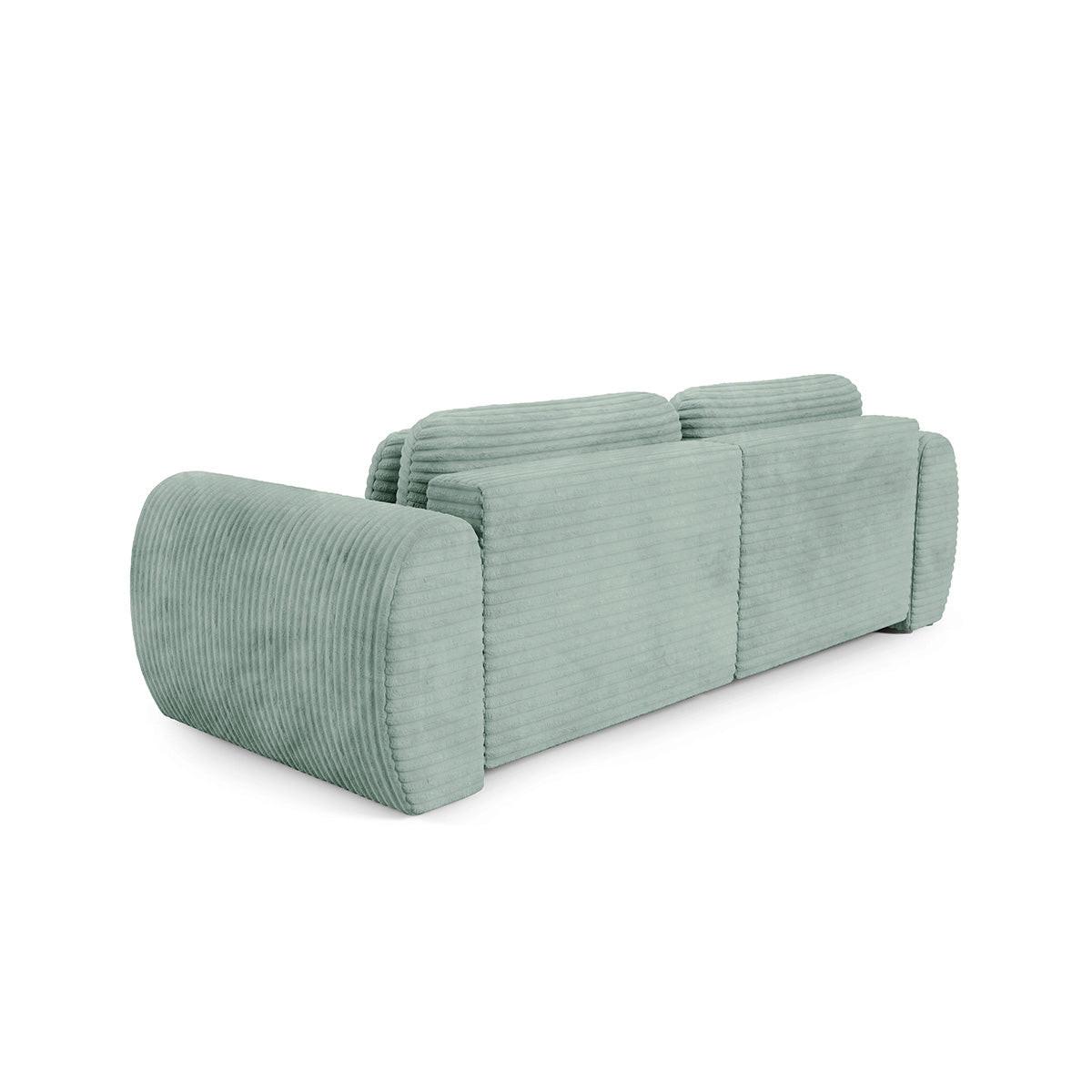 ECKSOFA Camilla 3 Sitzplätze Wassergrün - Grün, Holz (270/165cm) - Petits-meubles