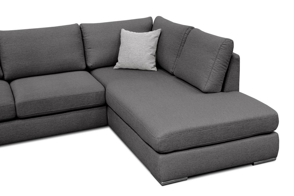 ECKSOFA OTTO 5-Sitzer, dunkelgrau - Dunkelgrau, Holzwerkstoff/Textil (279/219cm) - Wozimo