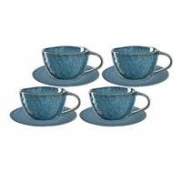 CAPPUCCINOTASSEN Matera Blau 180 ml 4-tlg. - Blau, Keramik (0.29L) - Leonardo Living