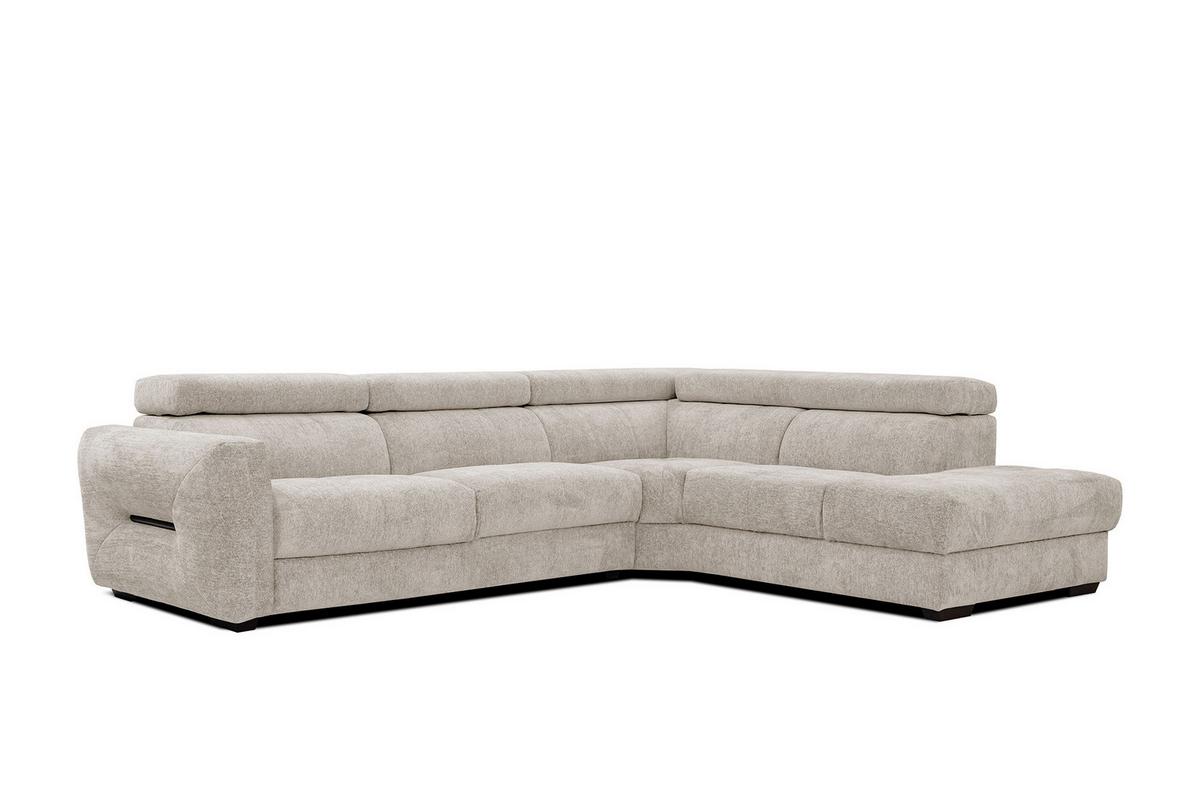 ECKSOFA CALVERA 5-Sitzer, ecru - Ecru, Holzwerkstoff/Textil (298/239cm) - Wozimo