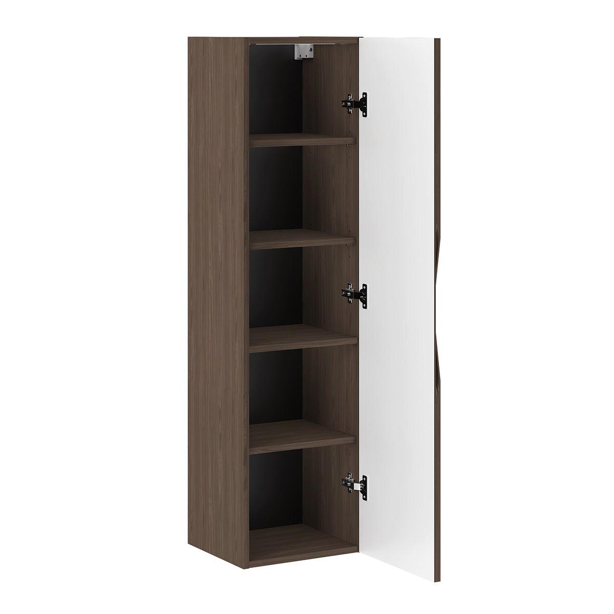 HÄNGESÄULE Siena Holz und Schwarz - Schwarz, Holzwerkstoff (34.5/130/31.8cm) - Petits-meubles