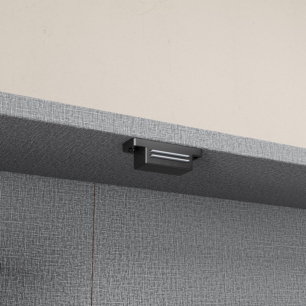 WANDSCHRANK mit Glasfront und verstellbaren Böden FSB113-H-DG - Ahornfarben, Fell (80/80/12.2cm) - SoBuy