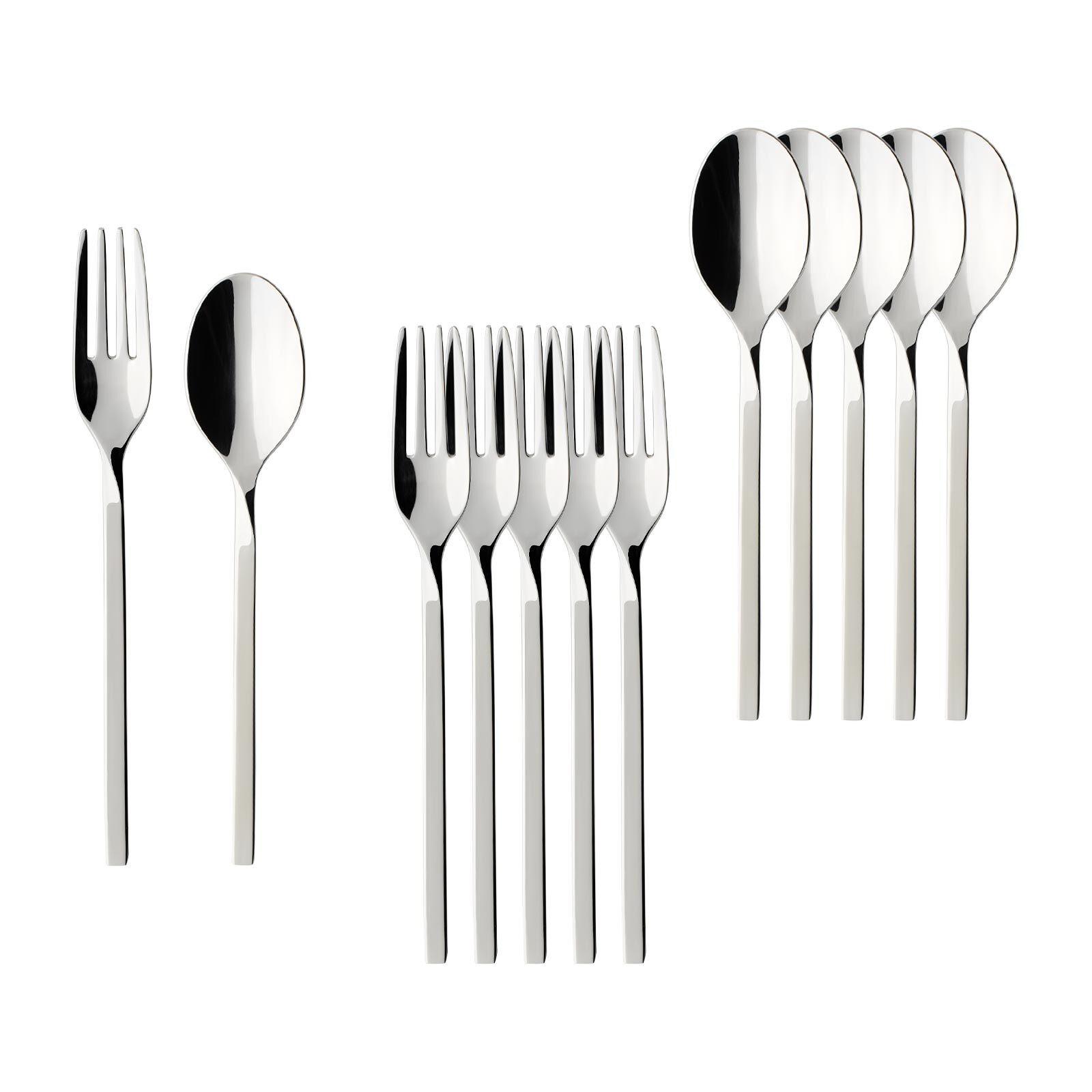 KAFFEEBESTECK BUNDLE NewWave edelstahl 12-tlg. - Edelstahlfarben, Metall - Villeroy & Boch