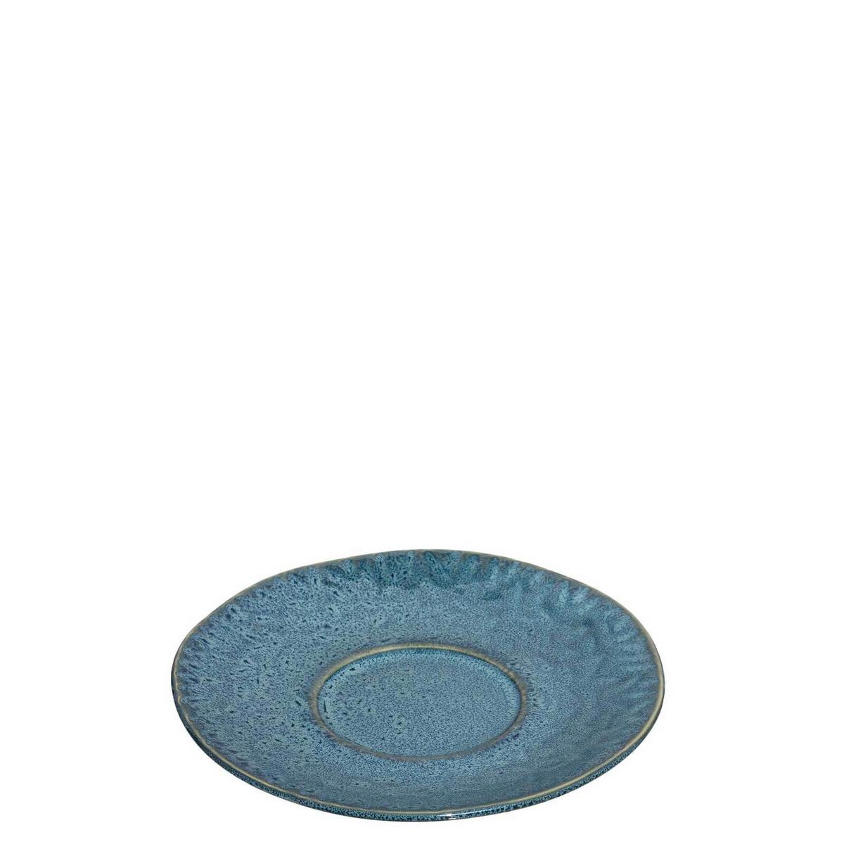 UNTERTASSEN Matera blau ø 15.0 cm 4er Set - Blau, Keramik (15cm) - Leonardo Living