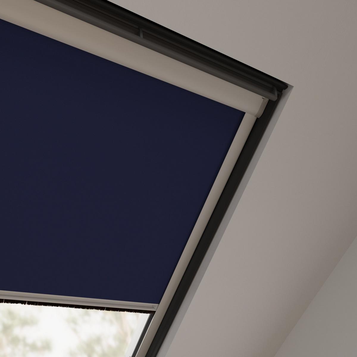 DACHFENSTERROLLO Cocoon Größe: MK10 - Dunkelblau, Textil (61/142/142cm) - Cocoon Home Concepts