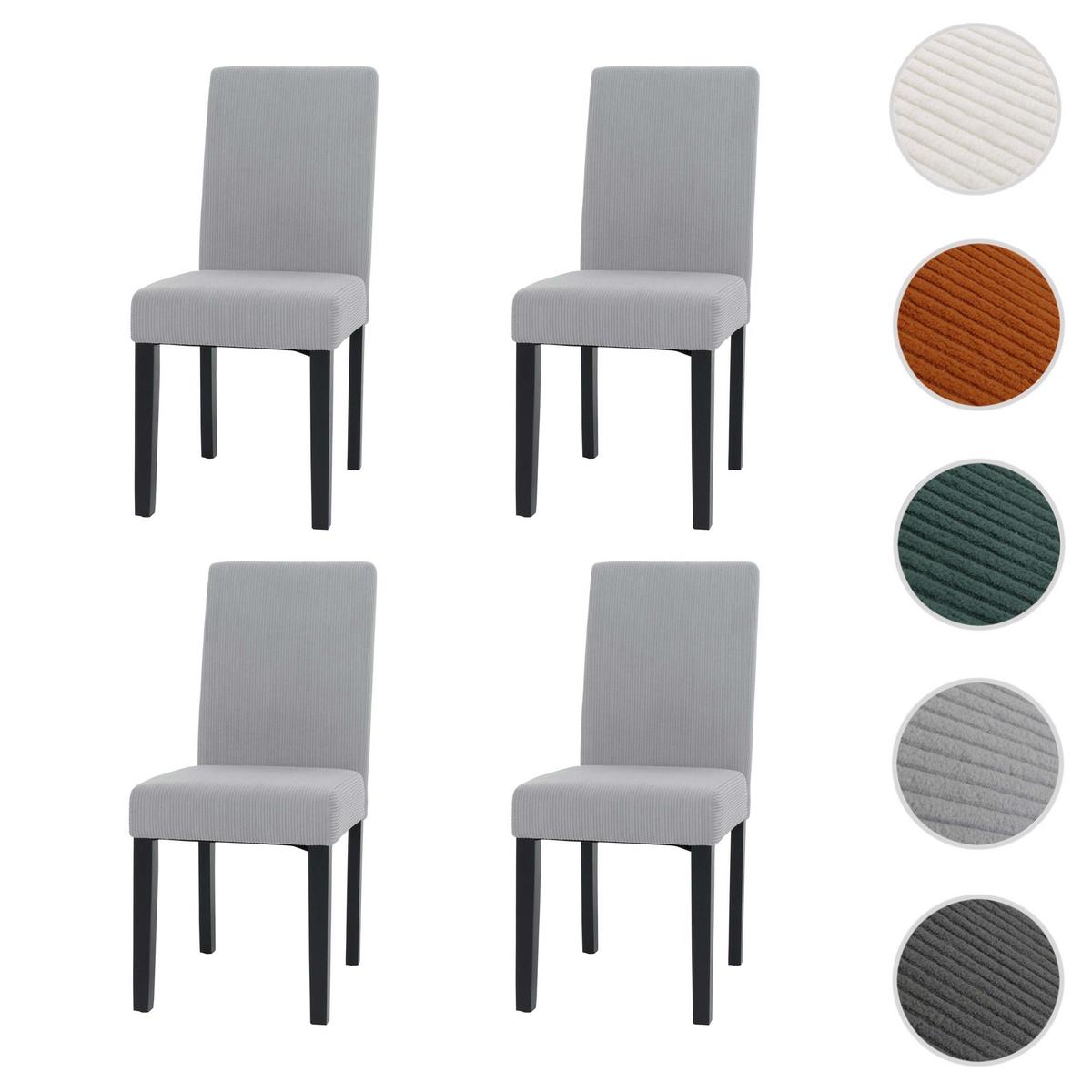 ESSZIMMERSTUHL Hellgrau 4er-Set - Hellgrau, Textil (42/90/50cm) - MCW