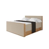 BOXSPRINGBETT LOLLI9 -Z-KING 120x200 - H3/H4 Creme - Champagner, Holzwerkstoff (120/200cm) - ALTDECOR