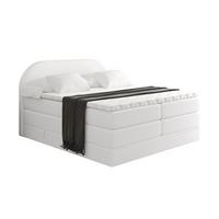 BOXSPRINGBETT mit Matratze und Lattenrost - NOX KING-120x200 - Weiß - Weiß, Holzwerkstoff (120/200cm) - ALTDECOR