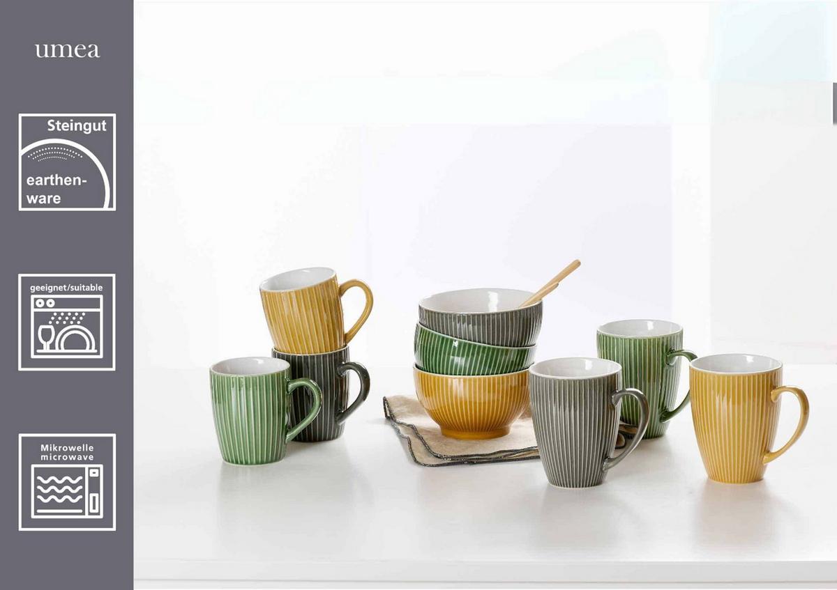 HENKELBECHER Umea bunt 350 ml 6er Set - Multicolor, Keramik (0.35L) - Ritzenhoff Breker