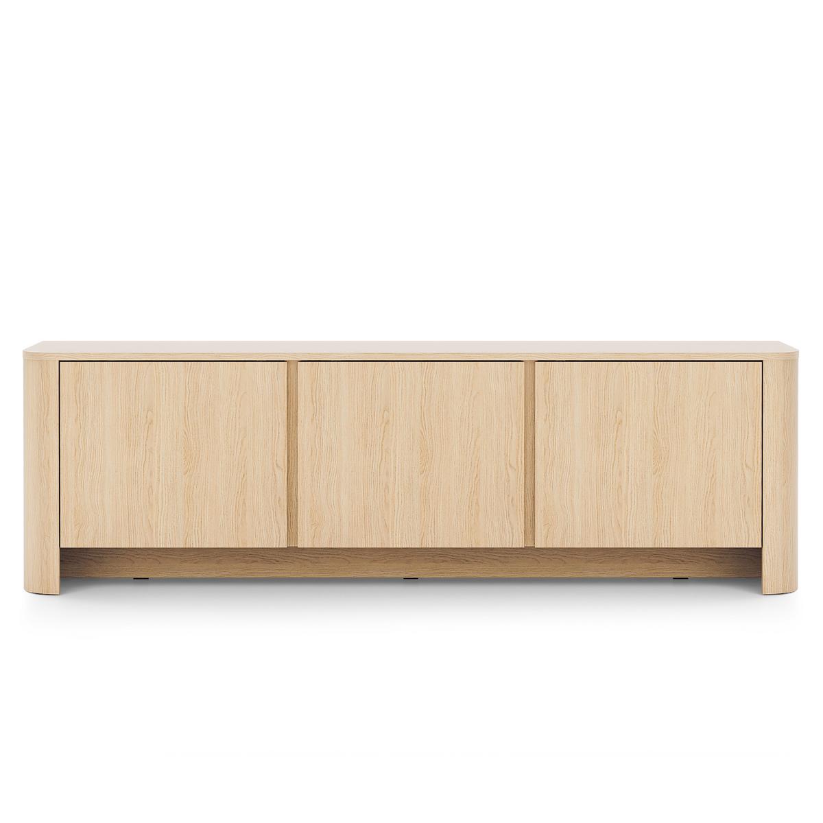 LOWBOARD AVORIO 168/52/39 cm, Eichefarben - Eichefarben/Naturfarben, Holzwerkstoff (168/52/39cm) - MASSENO