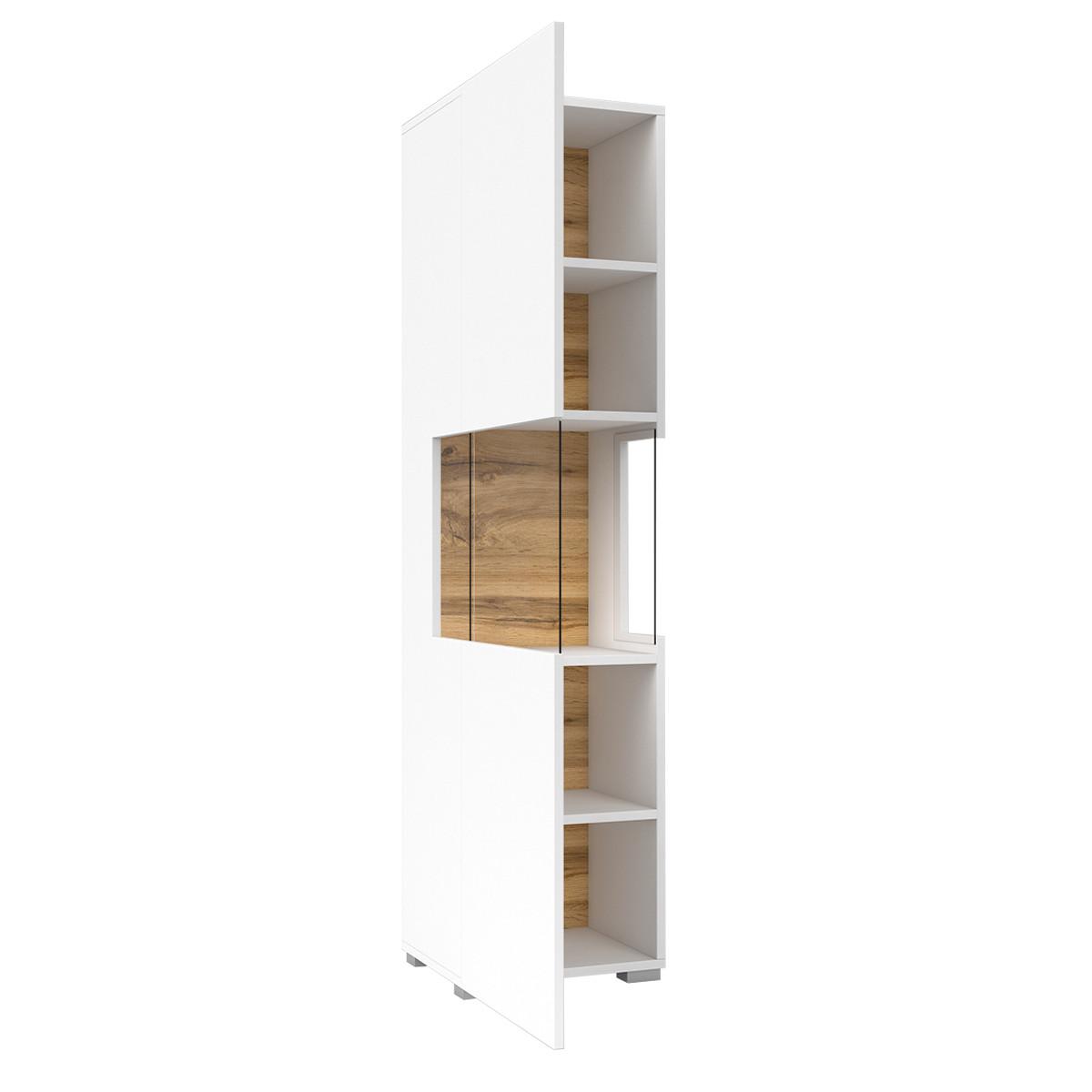 VITRINE Glora Weiß - Weiß, Holzwerkstoff (36/140/30cm) - Petits-meubles