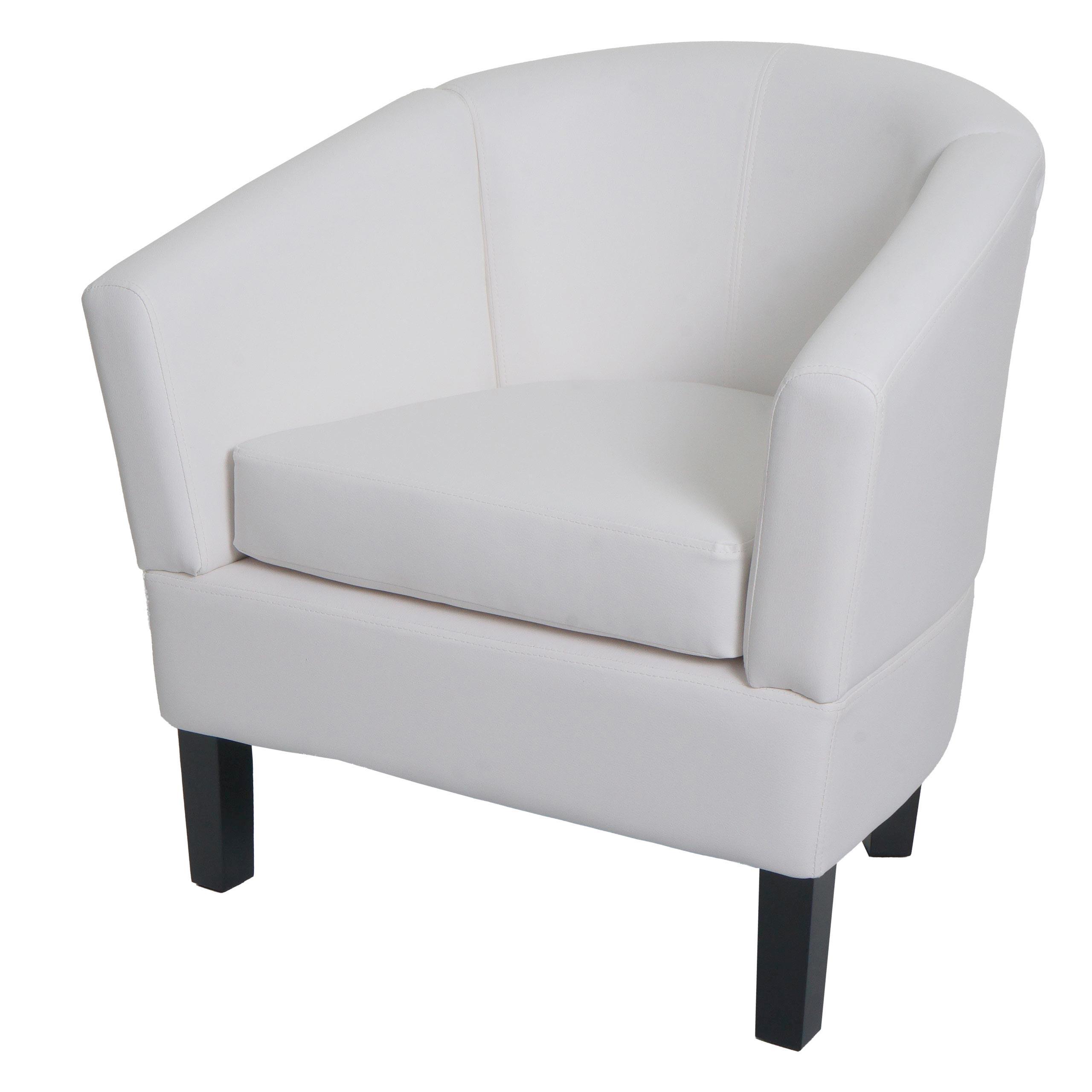 LOUNGE-SESSEL Weiß - Weiß, Textil (72/72/60cm) - MCW