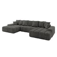 WOHNLANDSCHAFT ENSI-U - 353x164x69 cm Anthrazit - Anthrazit, Holzwerkstoff/Kunststoff (357/69/164cm) - ALTDECOR