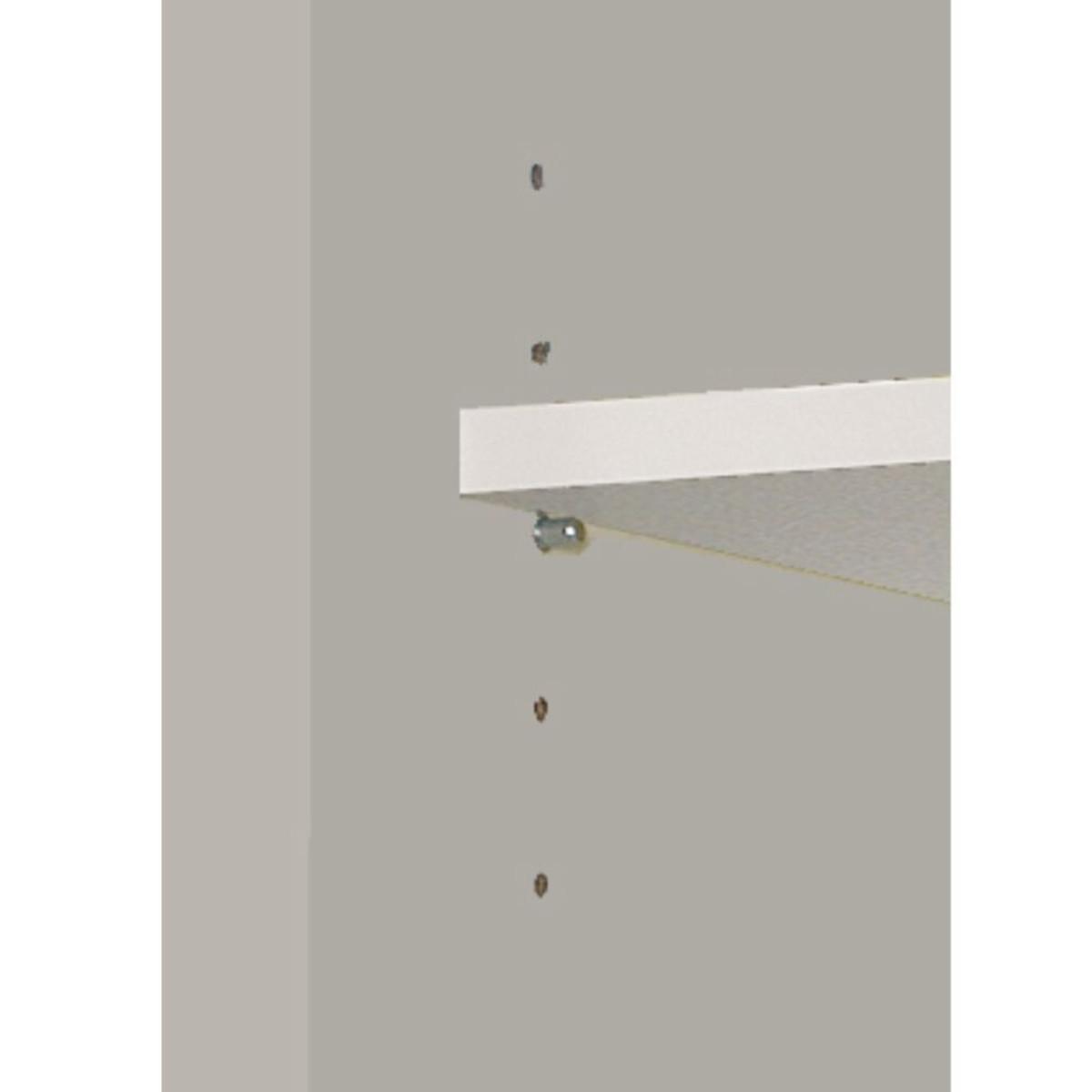 SCHRANK 2-türig, weiß 58,5/181/37 cm - Weiß, Holzwerkstoff (37/180/11.5cm) - Calicosy