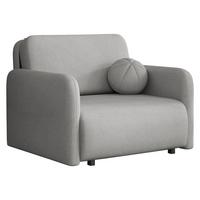 SCHLAFSOFA Viva Sun I - Hellgrau/Schwarz, Holz/Textil (100/85/103cm) - MIRJAN24