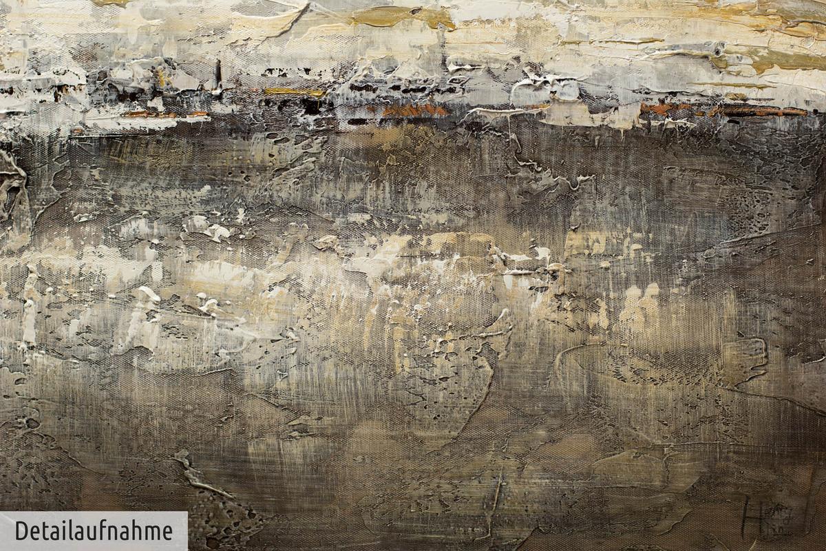 ACRYLBILD HANDGEMALT 100/50 cm - Braun, Holz/Textil (100/50cm) - KUNSTLOFT
