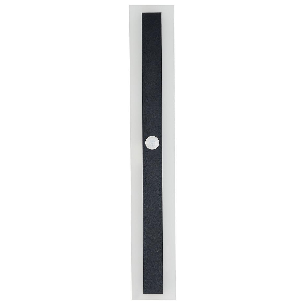 AUSSENWANDLEUCHTE Savane 4/9/80 cm - Schwarz, Metall (9/80/4cm) - Beliani