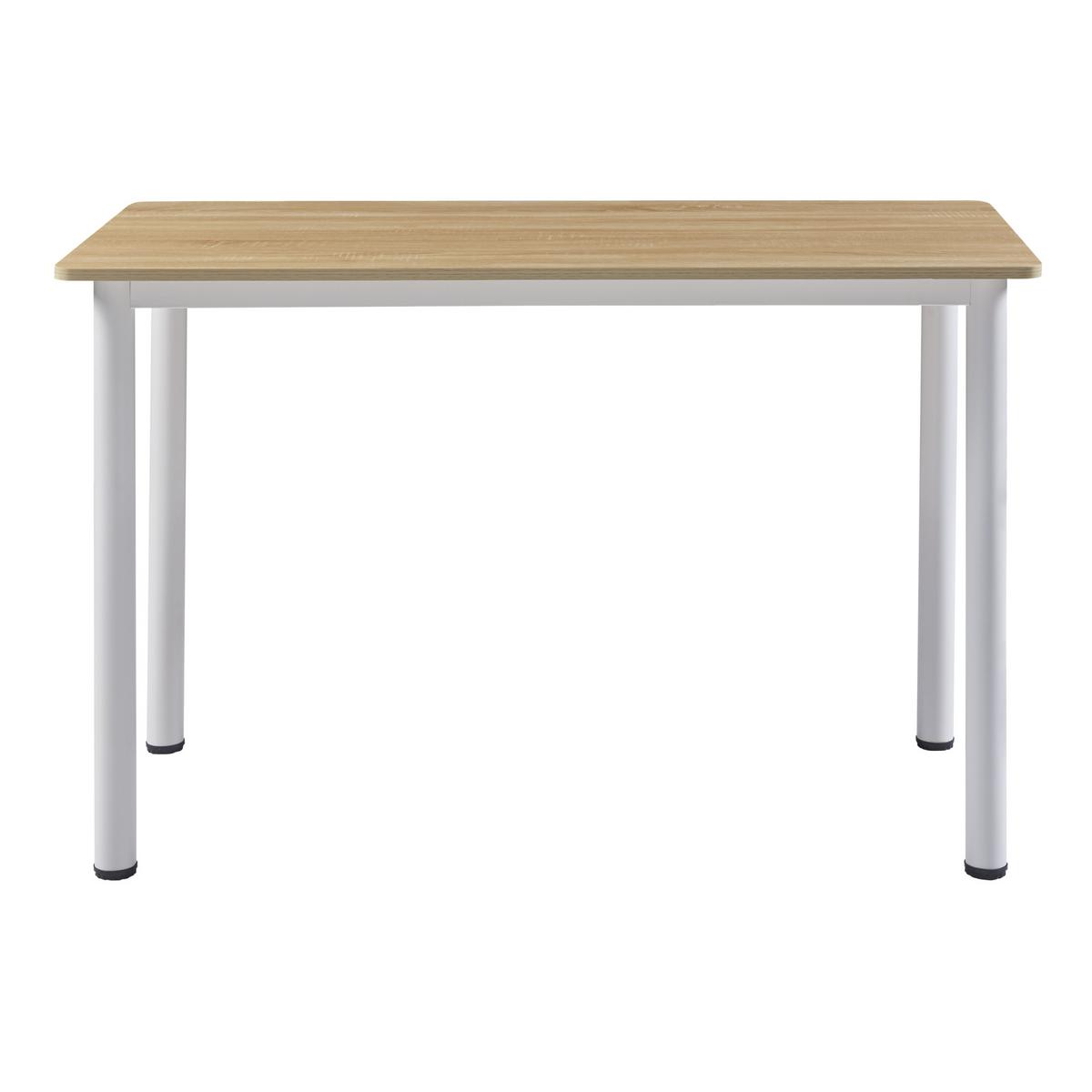 ESSTISCH Tammela - Eichefarben/Weiß, Holzwerkstoff/Metall (120/60/75cm) - [en.casa]