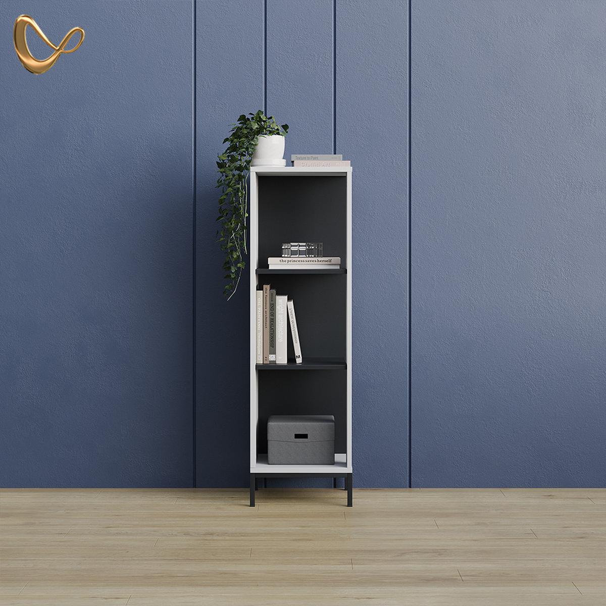 BÜCHERREGAL Aterno Weiß mit 3 Fächern - Weiß, Holzwerkstoff (36/120/36cm) - Livinity®