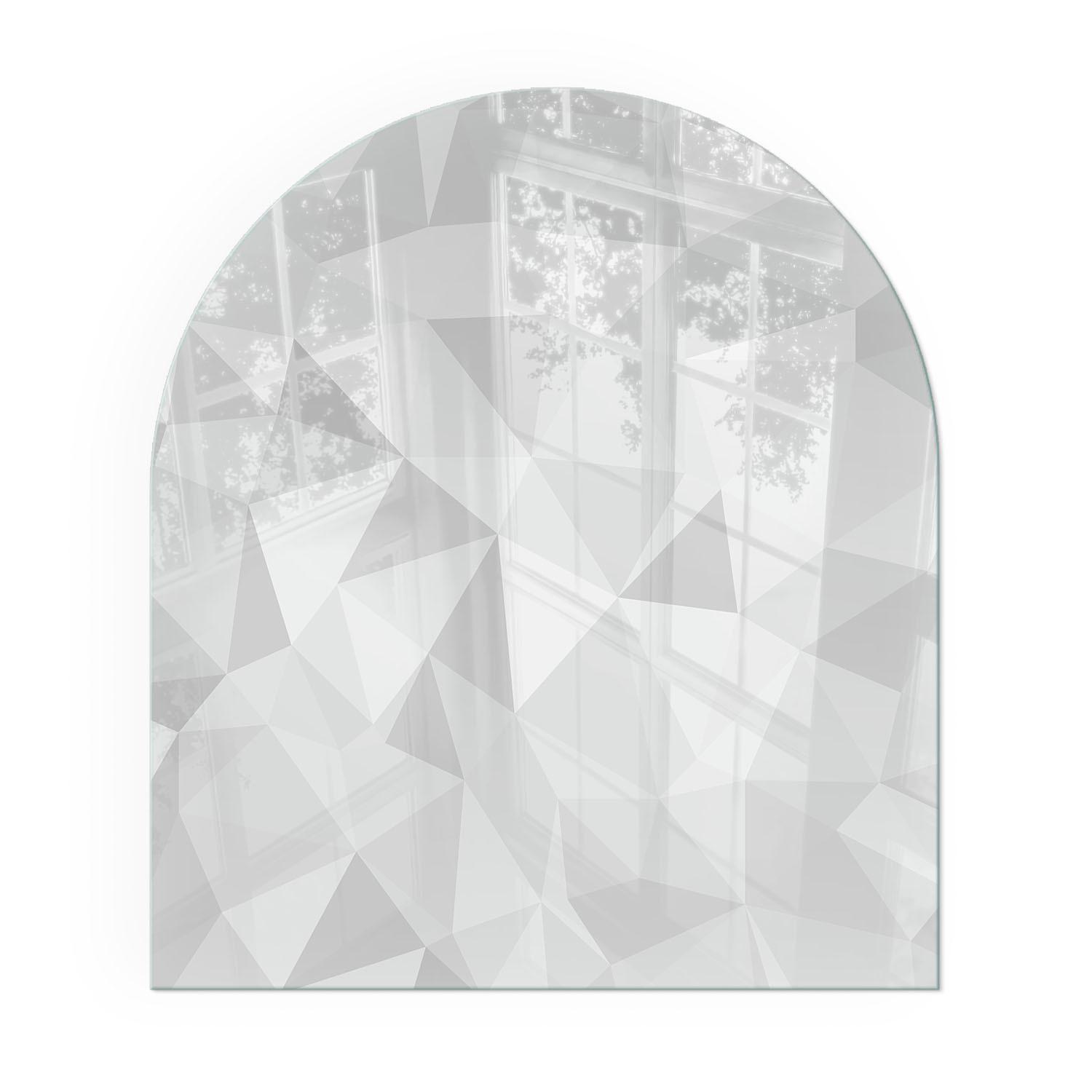 GLASPLATTE für Kamin 80x70 cm - Grau, Glas (80/70/0.4cm) - TULUP