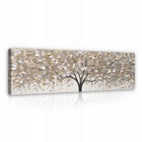 BILDER Abstrakt Baum Modern Wohnzimmer 145x45 - Multicolor, Holzwerkstoff (145/45cm) - Wallarena