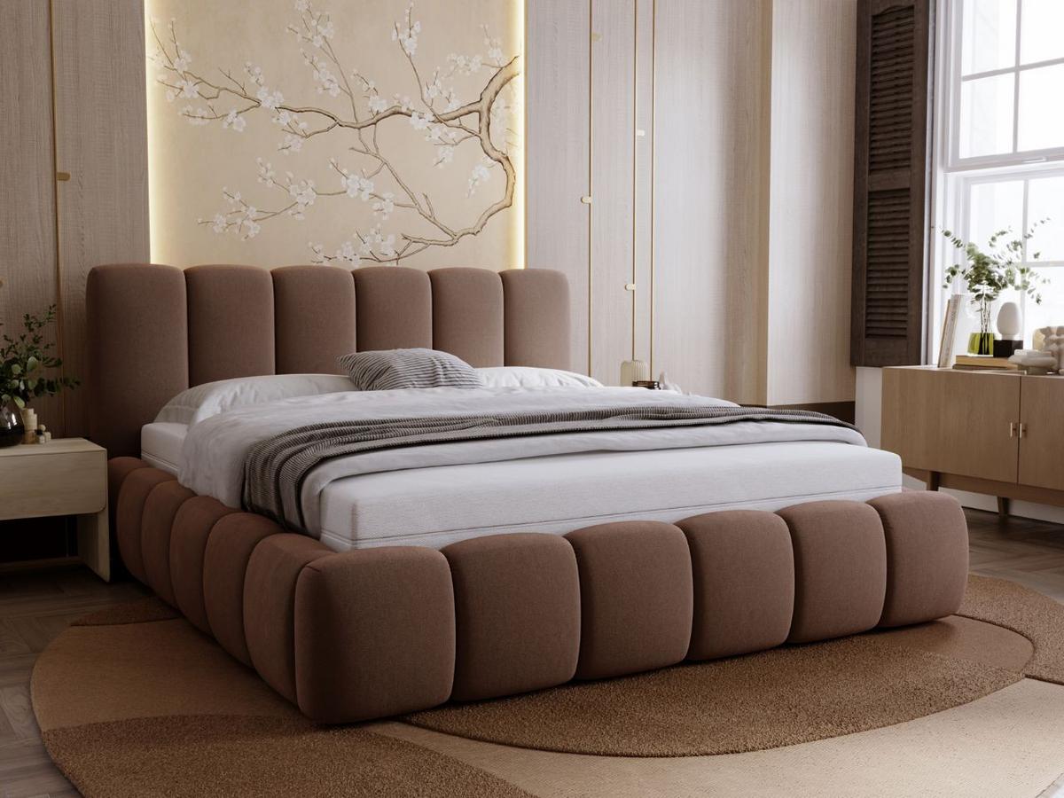 POLSTERBETT Royal 140x200 Braun - Braun, Textil (140/200cm) - Graingold