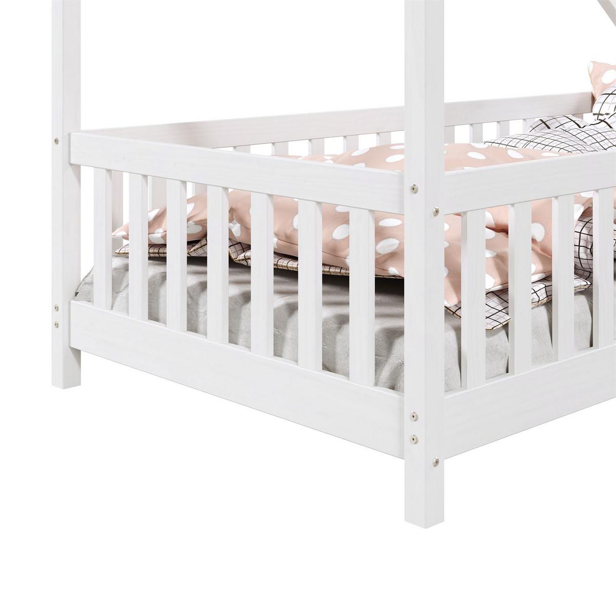HAUSBETT CORA 90X200 CM - Weiß, Holz (96/158/206cm) - IDIMEX