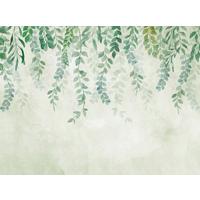 VLIESTAPETE Grün 371/280 cm - Blau/Grün, Textil (371/1cm) - KUNSTLOFT