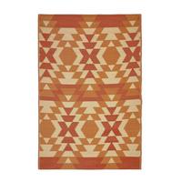 OUTDOORTEPPICH Anya, Ethno-Muster 240/300 cm - Orange, Kunststoff (240/300cm) - Homescapes
