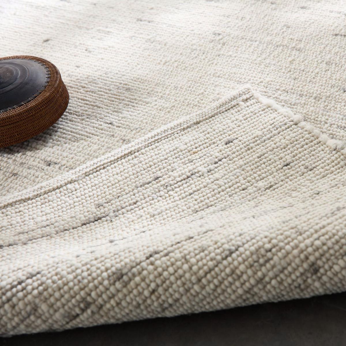HANDWEBTEPPICH Anden 140x200 cm - Hellgrau, Textil (140/200cm) - Rug and Roll