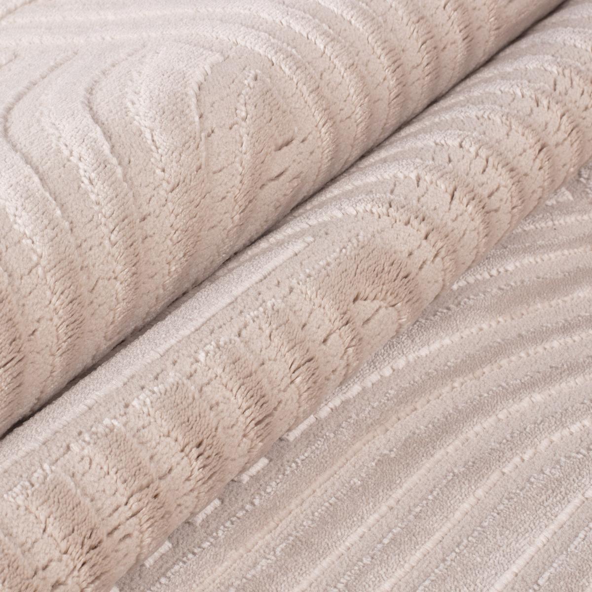 TEPPICH Kurzflor ILLER in Beige, mit 3D-Design, aus Jute, 160 x 230 cm - Beige, Textil (230/160cm) - KADIMA DESIGN