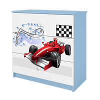 KOMMODE Babydreams Formel 1 81/81/41 - Blau, Holzwerkstoff (81/81/41cm) - RAUMHIRSCH FURNITURE
