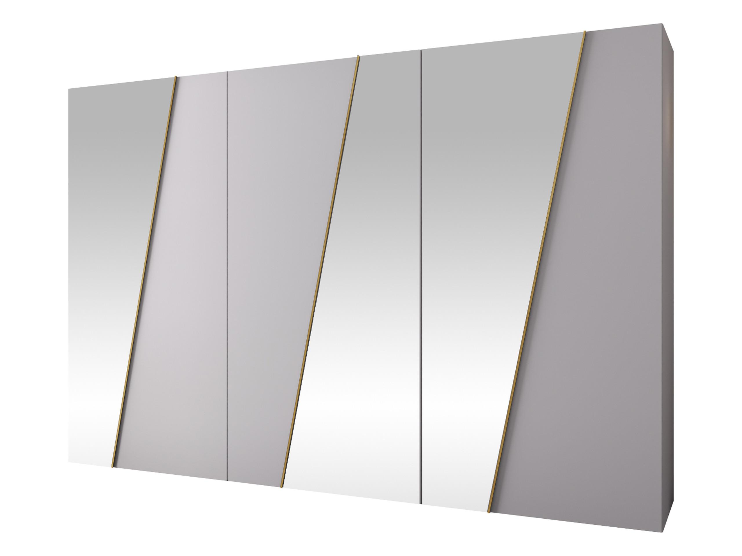 DREHTÜRENSCHRANK Zen 3L 300 cm - Goldfarben/Schwarz, Holzwerkstoff/Kunststoff (300/202/50cm) - MIRJAN24