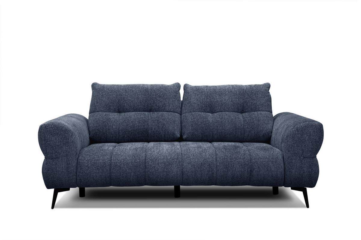 SOFA SALVINI 3-Sitzer, dunkelblau - Dunkelblau, Holz/Textil (237/88/99cm) - Wozimo