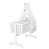 BABYWIEGENSETT Heartbreakerbär - Weiß, Holzwerkstoff/Textil (40/90cm) - Roba