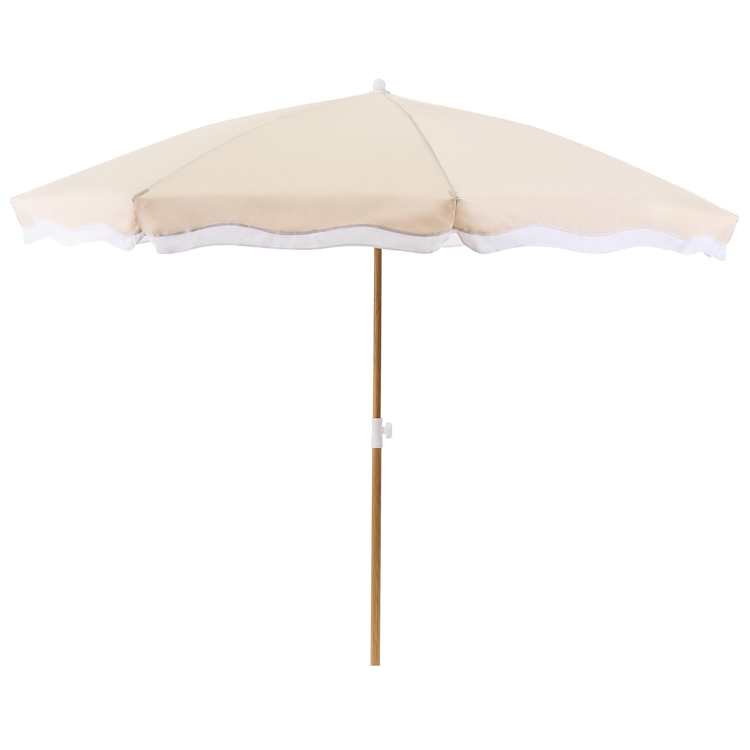 MARKTSCHIRM 232 cm Beige Sestriere - Hellbraun/Beige, Textil (232/232cm) - Beliani