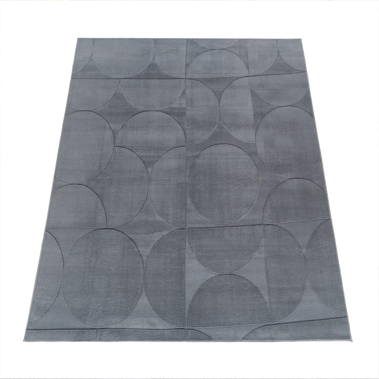 KURZFLORTEPPICH, mit Struktur, aus Polyester, Florhöhe 10 mm, Anthrazit, 200 x 280 cm - Anthrazit, Textil (280/200cm) - KADIMA DESIGN