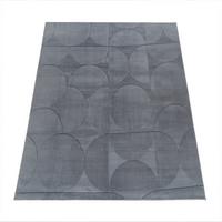 KURZFLORTEPPICH, mit Struktur, aus Polyester, Florhöhe 10 mm, Anthrazit, 200 x 280 cm - Anthrazit, Textil (280/200cm) - KADIMA DESIGN