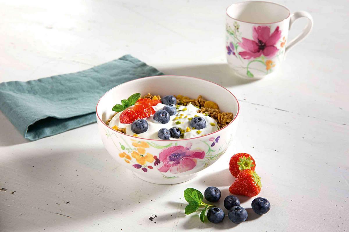 STARTER-SET Mariefleur Basic bunt 10-tlg. - Multicolor, Keramik (28/32/38cm) - Villeroy & Boch