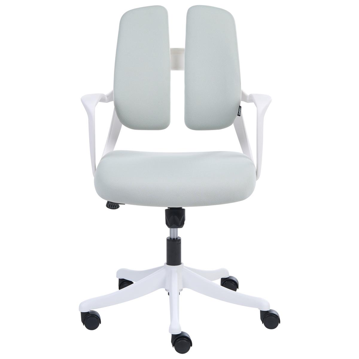 BÜROSTUHL Hellgrau Orivo - Hellgrau, Textil (63/94/70cm) - Beliani