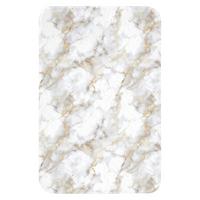 WC-VORLEGER Goldene Adern - Marmor - Weiß WC Teppich 40x60 cm - Weiß, Textil (40/1cm) - OnlyWow