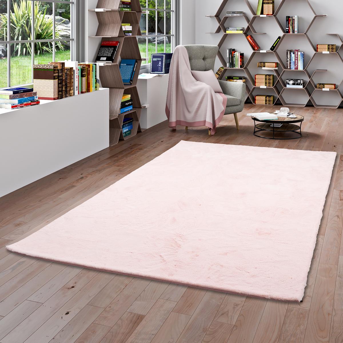 FELLTEPPICH LUXUS SUPER SOFT PLUSH - Rosa, Textil (160/230cm) - Pergamon