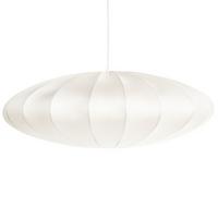 HÄNGELEUCHTE Cremeweiß Guacara - Creme, Textil (55/55/78cm) - Beliani