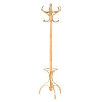 GARDEROBENSTÄNDER mit Schirmhalter Holz - Alteiche, Holz (48/182/48cm) - COSTWAY